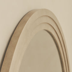 Luciano - Concrete Arched Overmantle Mirror 120cm x 100cm