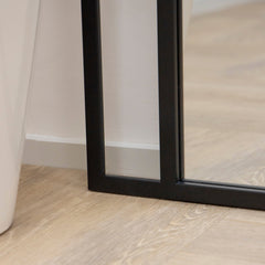 Parallel - Large Full Length Black Metal Mirror 170cm x 80cm