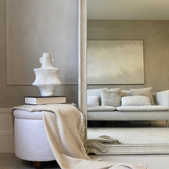Pelazzo - Full Length Extra Large Concrete Ornate Mirror 185cm x 104cm