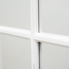 Sasha - White Shabby Chic Rectangular Window Mirror 134cm x 70cm