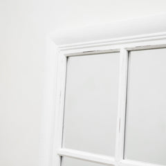 Sasha - White Shabby Chic Full Length Window Mirror 180cm x 100cm