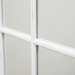 Sasha - White Shabby Chic Full Length Window Mirror 180cm x 100cm