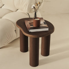 Savanna - Dark Wood Irregular Wooden Side Table