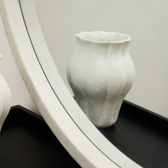 Tamara - Extra Large Concrete Round Wall Mirror 120cm x 120cm