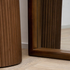 Tamara - Full Length Extra Large Arched Walnut Mirror 190cm x 110cm