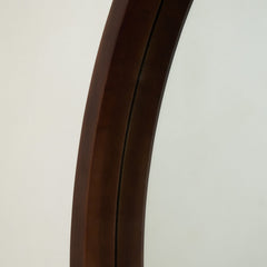 Tamara - Extra Large Walnut Round Wall Mirror 120cm x 120cm