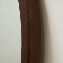 Tamara - Extra Large Walnut Round Wall Mirror 120cm x 120cm