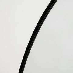 Theo - Black Round Metal Large Wall Mirror 100cm x 100cm