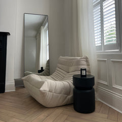 Theo - Full Length Black Rectangular Large Metal Mirror 179cm x 60cm
