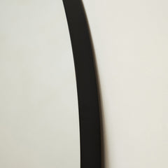 Theo - Full Length Extra Large Black Arched Metal Mirror 200cm x 100cm