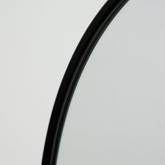 Theo - Full Length Black Arched Large Metal Mirror 170cm x 50cm