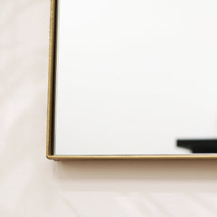 Theo - Full Length Gold Rectangular Large Metal Mirror 160cm x 60cm