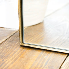 Theo - Full Length Gold Arched Large Metal Mirror 170cm x 50cm