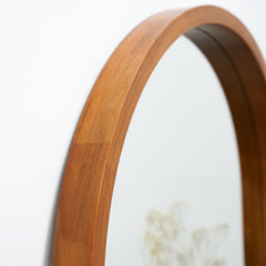 Lilia - Walnut Organic Full Length Wooden Arched Mirror 170cm x 80cm