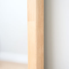 Lilia - Light Wood Organic Full Length Wooden Arched Mirror 170cm x 80cm