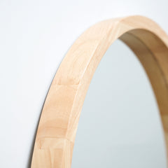 Lilia - Light Wood Organic Full Length Wooden Arched Mirror 170cm x 80cm