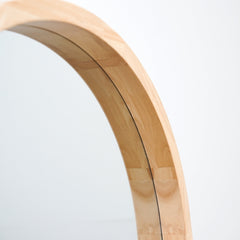 Lilia - Light Wood Organic Full Length Wooden Arched Mirror 170cm x 80cm