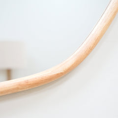 Aaliyah - Light Wood Irregular Wall Mirror 110cm x 80cm