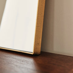 Theo - Gold Rectangular Metal Wall Mirror 40cm x 30cm
