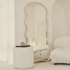 Isadora - Large Full Length Concrete Wave Mirror 176cm x 80cm