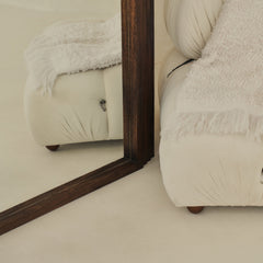 Luciana - Full Length Arched Charred Wood Mirror 196cm x 104cm