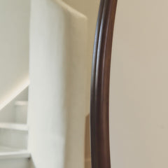 Arcurva - Large Full Length Dark Wood Irregular Mirror 170cm x 85cm
