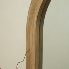 Luciana - Full Length Arched Washed Wood Mirror 196cm x 104cm
