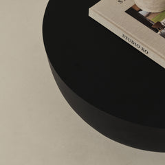 Enzo - Minimal Onyx Round Coffee Table