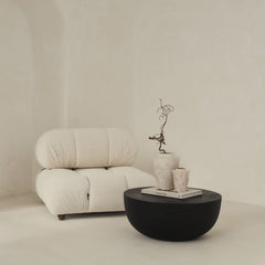 Enzo - Minimal Onyx Round Coffee Table