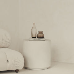 Angelo - Minimal Concrete Round Side Table