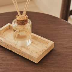 Travara - Cream Travertine Rectangular Decorative Tray
