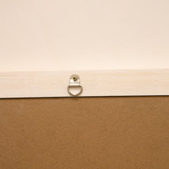 Elena - White Washed Wood Arched Overmantle Mirror 100cm x 75cm