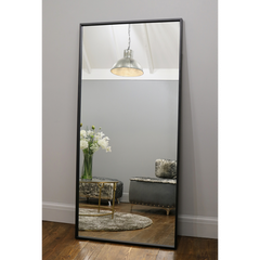 Islington - Full Length Black Industrial Metal Mirror 170cm x 80cm