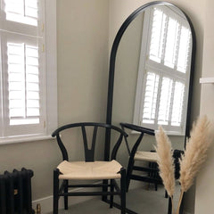 Arcus - Full Length Arched Black Large Metal Mirror 170cm x 80cm