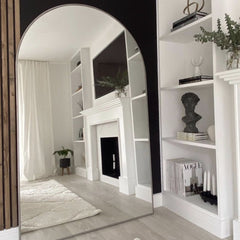 Liberty - Champagne Full Length Arched Metal Mirror 180cm x 110cm